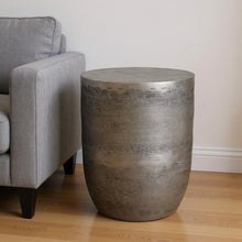 Load image into Gallery viewer, Aluminum Round End Table - Silver