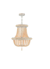 Load image into Gallery viewer, Candle Style Three Light Metal Dimmable Chandelier - Gold / White