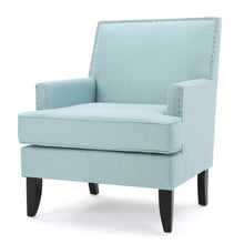 Load image into Gallery viewer, Serenada - Upholstered Fabric Club Chair With Nailhead Trim And Tapered Birch Legs