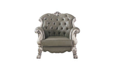 Load image into Gallery viewer, Faux Leather And Vintage Bone White Arm Chair - Bone White