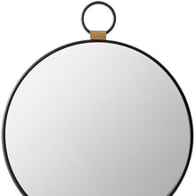Load image into Gallery viewer, 23" Round Metal Framed Accent Mirror - Black