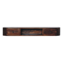 Load image into Gallery viewer, Solid Wood Solid Console Table With Shelf With Two Drawers (719172) - Brown