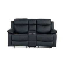 Load image into Gallery viewer, Blanche - Console Reclining Loveseat With LED Lights And Speakers