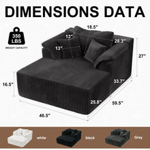 Load image into Gallery viewer, Chaise Lounge Chair, Deep Seat Sleeper Couch For Living Room