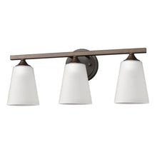 Load image into Gallery viewer, Three Light Metal Vanity Wall Light - Bronze
