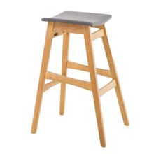 Load image into Gallery viewer, Modern Bar Stool Set With Upholstered Seating