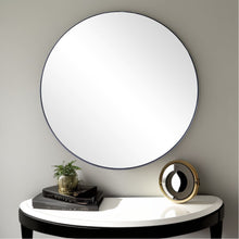 Load image into Gallery viewer, 32" Round Metal Framed Accent Mirror - Black