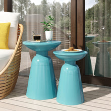 Load image into Gallery viewer, Serenita - Outdoor Side Tables With Flared Design (Set of 2)