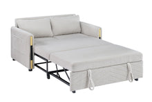 Load image into Gallery viewer, Percy - Teddy Sleeper Loveseat With Dual-Pull Sleeper Design