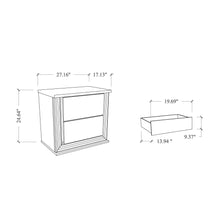 Load image into Gallery viewer, Moon - Smooth Nightstand With LED - White