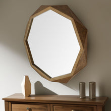 Load image into Gallery viewer, 41" Octagon Frame Wall Mirror - Brown