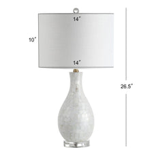 Load image into Gallery viewer, 27" Novelty Table Lamp LED With Drum Shade - White