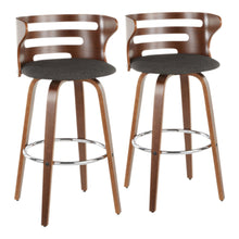 Load image into Gallery viewer, Cosini - Mid Century Modern Fixed Height Barstool With Swivel (Set of 2)