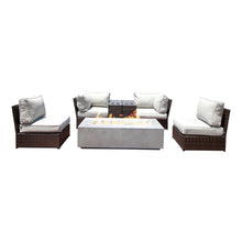 Load image into Gallery viewer, Outdoor Elegance Conversation Set With Fire Pit