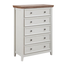 Load image into Gallery viewer, Five Drawer Dresser - Beige / Brown