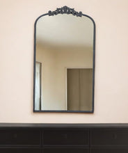 Load image into Gallery viewer, 42" Arch Iron Framed Accent Mirror - Black
