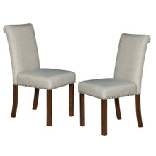 Load image into Gallery viewer, Dining Chair With Nailhead Trim (Set of 2) - Beige