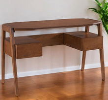 Load image into Gallery viewer, Writing Desk With Two Drawers (402025) - Brown