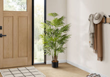 Load image into Gallery viewer, 47" Tall, Artificial Plant, Areca Palm Tree, Indoor, Faux, Fake, Floor, Greenery, Potted, Real Touch, Decorative - Green / Black