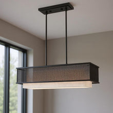 Load image into Gallery viewer, 17" 3-Light Dimmable Chandelier With Shades - Bronze