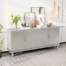 Load image into Gallery viewer, 4 Door Cabinet With Adjustable Shelves, Large Storage For Living Room - Champagne