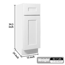 Load image into Gallery viewer, Shaker Base Cabinet & Soft-Close Door And Drawer