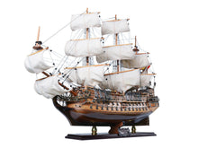 Load image into Gallery viewer, Hand Painted Model Boat (624647) - Dark Brown / Beige