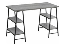 Load image into Gallery viewer, Computer Desk For Home Office, Storage Shelves, Industrial Design
