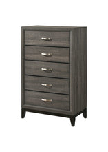 Load image into Gallery viewer, Wood Five Drawer Chest - Gray