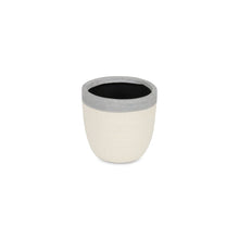 Load image into Gallery viewer, Crackle Round Pot Planter - Gray / Ivory