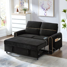 Load image into Gallery viewer, Pull Out Sofa Bed With Adjustable 3 Position Backrest, USB Charging Ports, Side Pockets