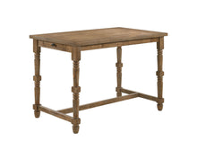Load image into Gallery viewer, 54" Wood Trestle Base Dining Table - Oak