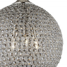 Load image into Gallery viewer, Unique Statement Three Light Metal Crystal Glass Chandelier With Shades - Silver