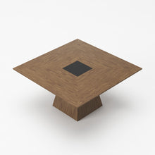 Load image into Gallery viewer, 59" Square Solid Manufactured Wood Dining Table - Brown / Black