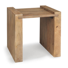 Load image into Gallery viewer, Distressed Solid Wood Sled End Table - Natural
