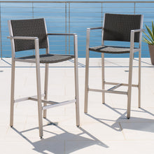Load image into Gallery viewer, Outdoor Rust Proof Aluminum Barstools (Set of 2)