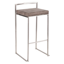 Load image into Gallery viewer, Fuji - Contemporary Stackable Counter Stool (Set of 2) - Stone