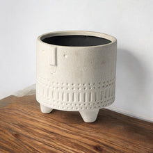 Load image into Gallery viewer, Abstract Cylinder Table Vase (397502) - White