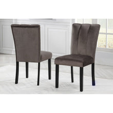 Load image into Gallery viewer, Dining Chairs With Pedestal Base (Set of 2) - Black / Brown
