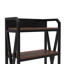 Load image into Gallery viewer, Four Tier Etagere Bookcase (683395) - Black / Brown