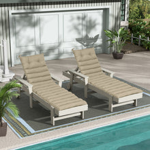 Load image into Gallery viewer, 2 Piece Outdoor Chaise Lounge Chair Cushion Set