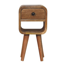 Load image into Gallery viewer, Mini California Curved Nightstand Wth Lower Slot