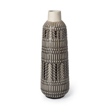 Load image into Gallery viewer, Abstract Cylinder Table Vase (397515) - Gray