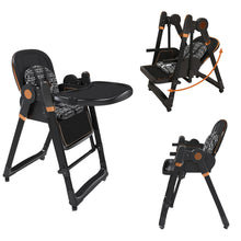 Load image into Gallery viewer, Convertible Baby High Chair To Rocker With 5 Point Harness