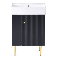 Load image into Gallery viewer, Bathroom Vanity, Combo Cabinet, Bathroom Storage Cabinet, Single Ceramic Sink