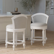 Load image into Gallery viewer, Barrel Back Stool With Swivel
