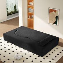 Load image into Gallery viewer, Modern Floor Sofa With 2 Pillows, Convertible Twin Size Folding Mattress For Living Room