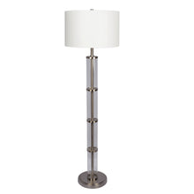 Load image into Gallery viewer, Nimbus - Floor Lamp With 3 Way Rotary Switch Clear Body Base - Silver Gray / White