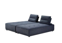 Load image into Gallery viewer, 100% Polyester Stationary L Shaped Two Piece Sofa Chaise - Blue