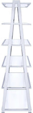 Load image into Gallery viewer, And Five Tier Ladder Bookcase - White / Silver